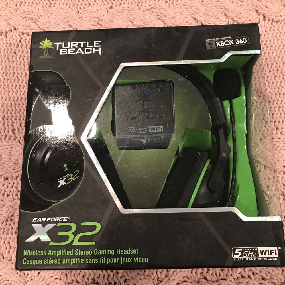 Turtle Beach Ear Force x32 wireless amplified stereo gaming headset nwt in box